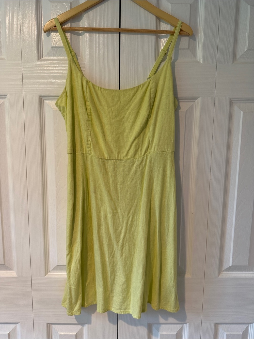 Old Navy Light Lime Sleeveless Midi Dress